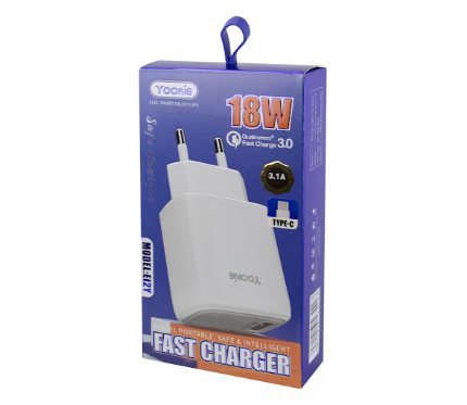 Chargers + Cables Yookie EI2Y fast charger 18W with Micro cable White